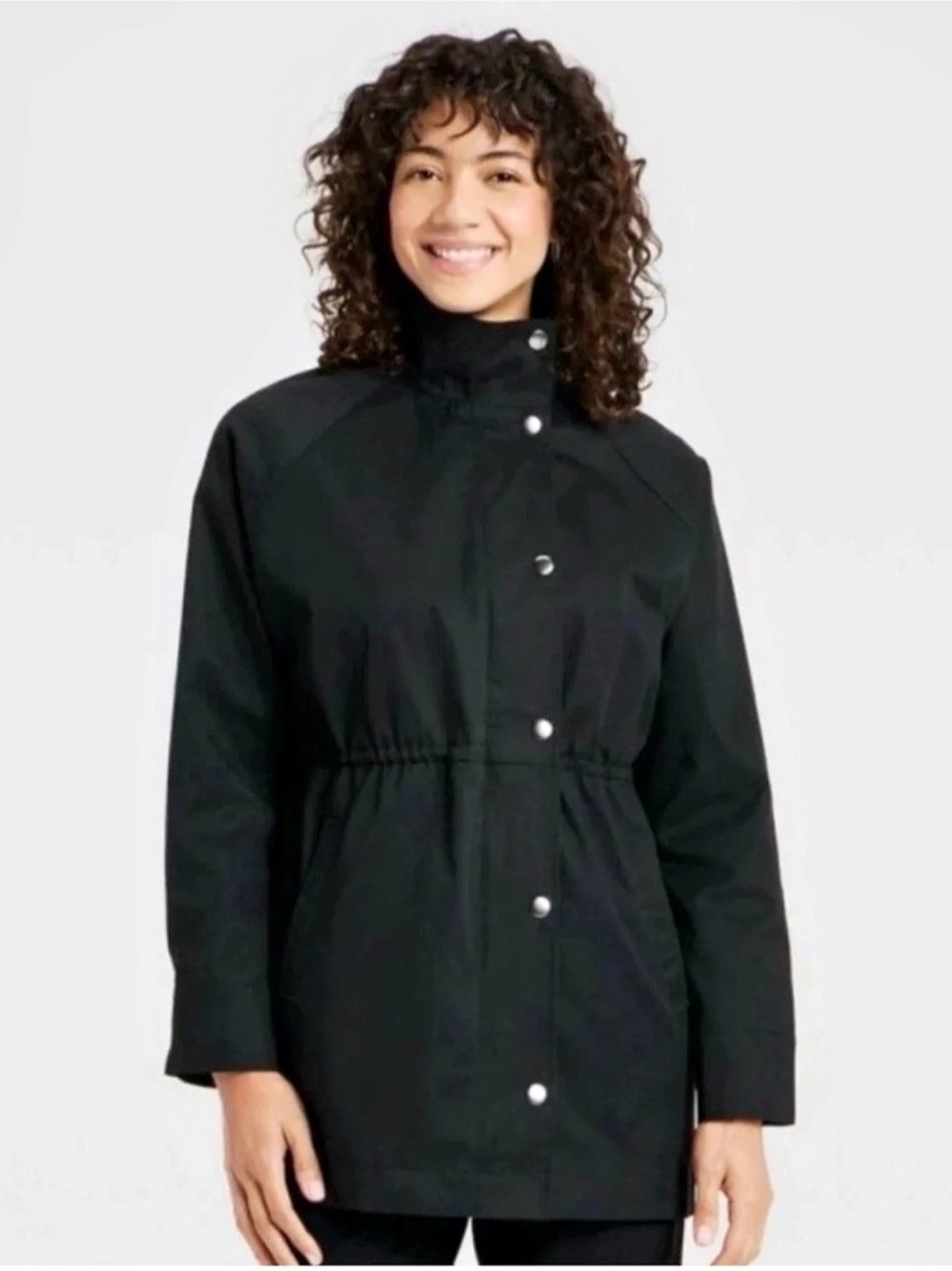 A New Day Femme Anorak Black Jacket Size Medium NWT